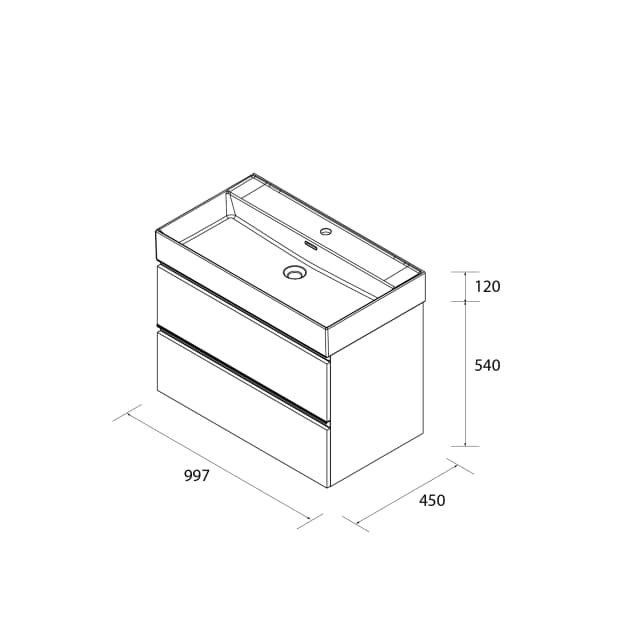 Thumbnail 4 de Salgar Mueble de baño Veneto 1 poza, 2 cajones