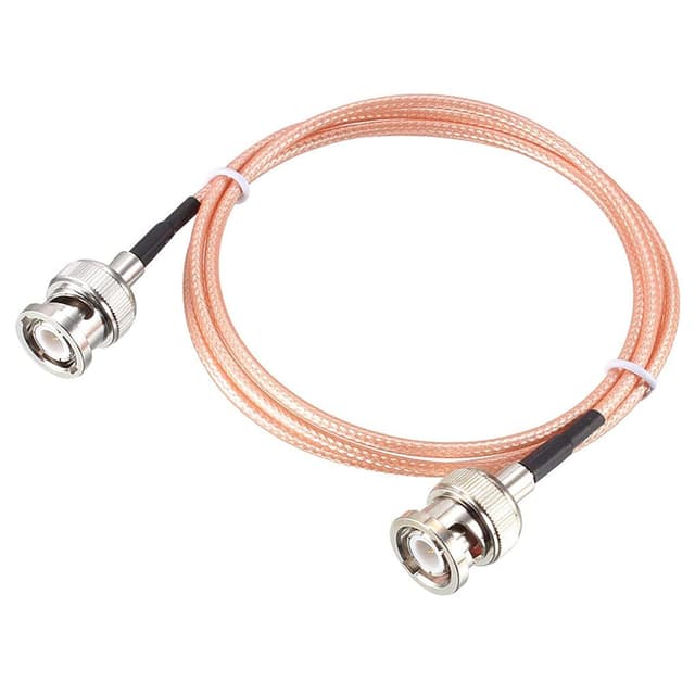 Detalle de MACHSWON RG316 50 Ohm Coaxial Cable with BNC Male to BNC Male Connectors (4 ft) for CCTV & video signals