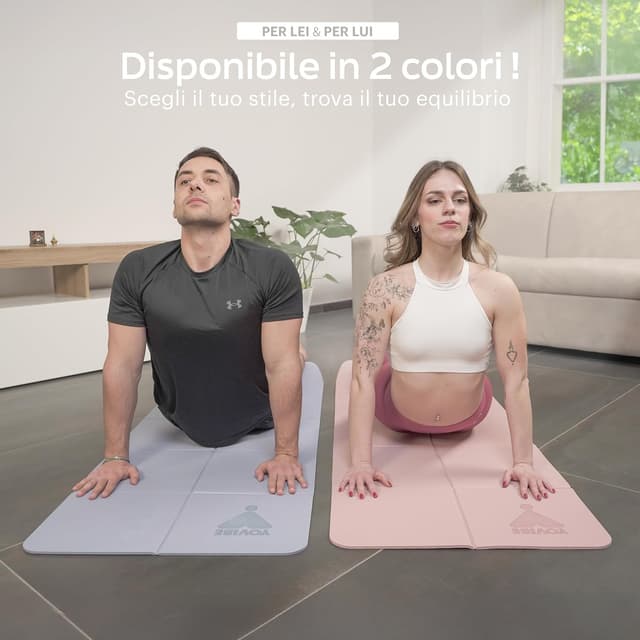 Thumbnail 5 de YoVibe Tappetino Yoga Antiscivolo Professionale 183x60 cm