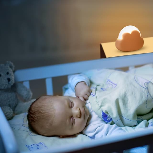 Thumbnail 6 de Adiwo LED Nachtlicht Wolke – dimmbar, wiederaufladbar per USB, für Kinder (rosa)
