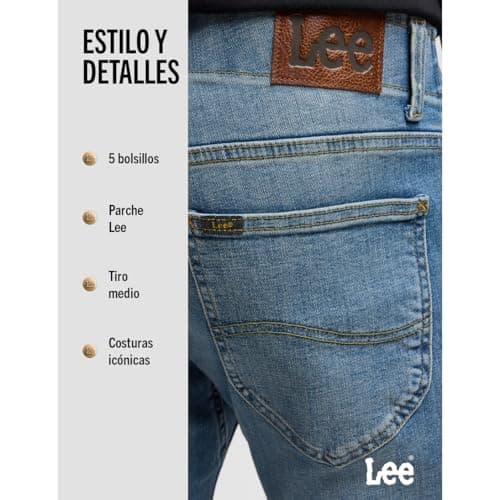 Thumbnail 5 de Lee Slim Fit Mvp Jeans 33W/30L azul para hombre