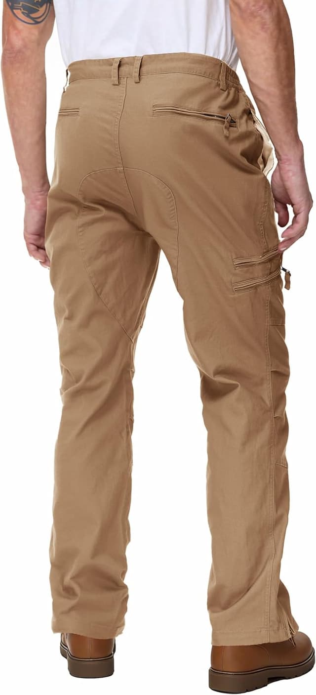 Detalle de MAGCOMSEN Cargohose Herren aus Baumwolle mit Spandex-Anteil – Outdoor-Cargo mit mehreren Taschen