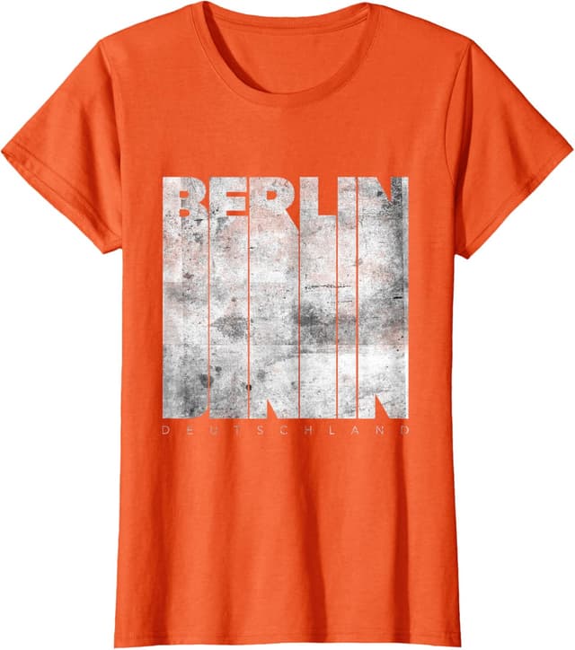 Detalle de Maglietta grafica Retro Berlino Deutschland (maniche corte, uomo/donna)