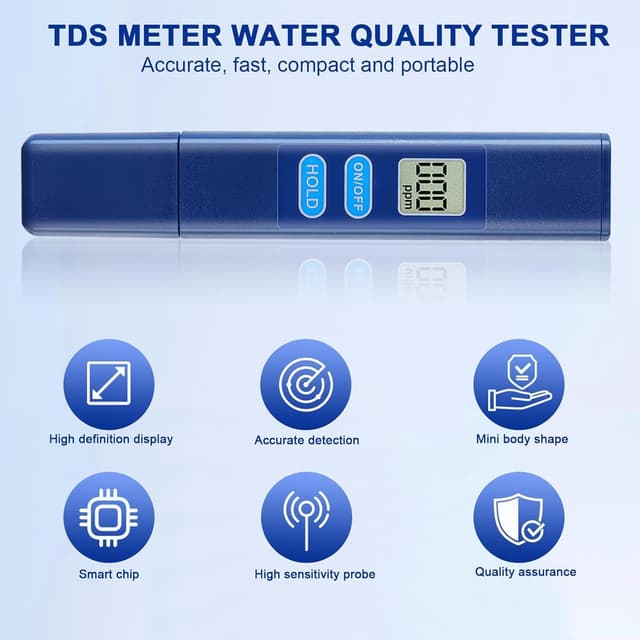 Thumbnail 5 de NATFORTREE Digital TDS Water Meter 0-9990 ppm
