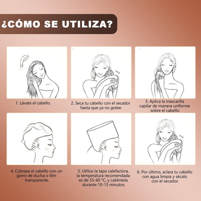 Thumbnail 5 de Biutee Gorro térmico para peluquería 37–80 °C