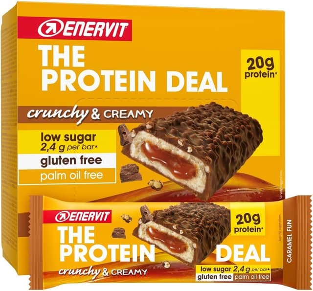 Thumbnail 6 de Enervit The Protein Deal Coconut Party – Proteinriegel mit Kokos & Zartbitterschokolade (12 Riegel á 55 g)