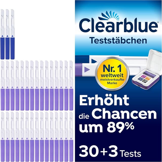 Detalle de Clearblue 33 Tests Kinderwunsch Fertilitätsmonitor 33 Tests