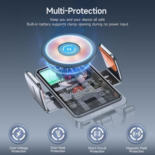 Thumbnail 6 de NOHON Qi Cargador Inalambrico Coche 🚗 Soporte Automático 15W