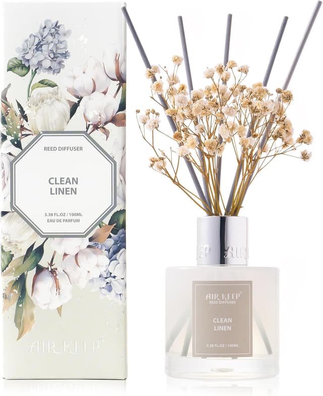 Imagen de Airkeep Clean Linen Reed Diffuser 100ml en OfertitasTOP