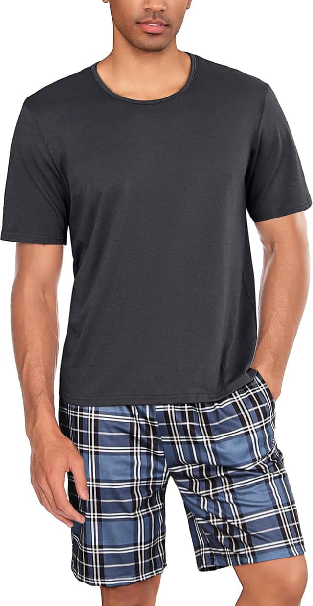 Thumbnail 6 de Uniexcosm Schlafanzug Herren Baumwolle Kurz