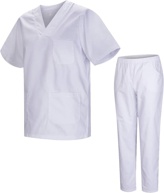 Imagen de MISEMIYA 817-8312 Uniforme medica unisex bianco 🥼 en OfertitasTOP