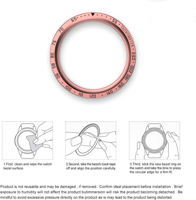 Thumbnail 5 de GIOPUEY Bezel Ring for Samsung Galaxy Watch5 Pro