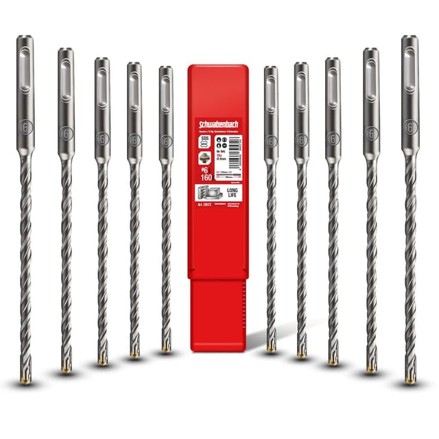 Imagen de SCHWABENBACH Set Punte SDS Plus 6 mm x 160 mm en OfertitasTOP
