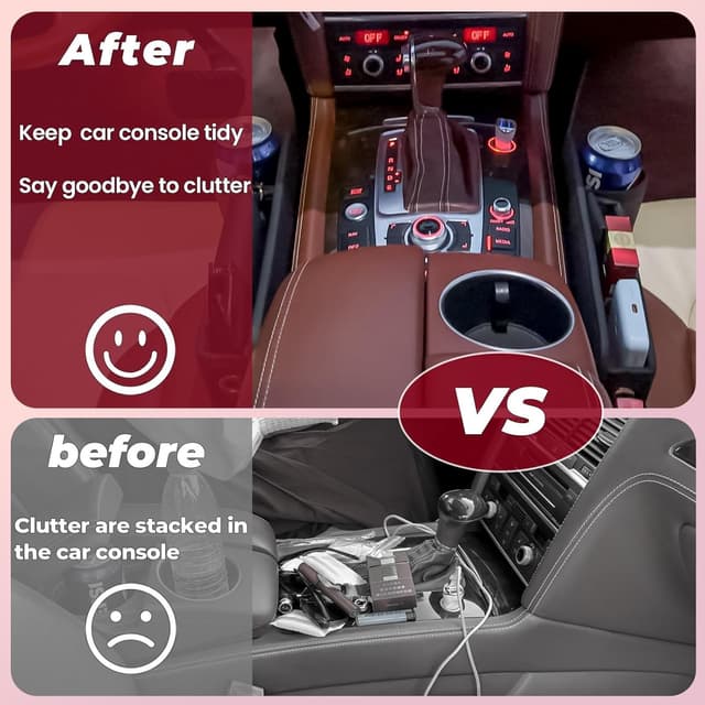 Thumbnail 6 de PLEW Anti-Drop Car Seat Gap Filler Organizer 2PC