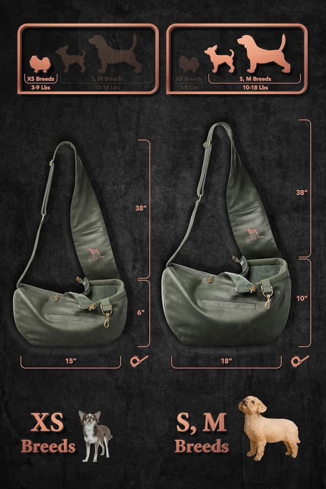 Detalle 2 de NOAH & PAW dog sling carrier 3-10lb