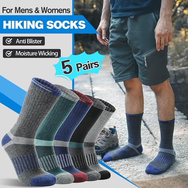 Detalle 2 de Merino Wool Hiking Socks 5 Pairs