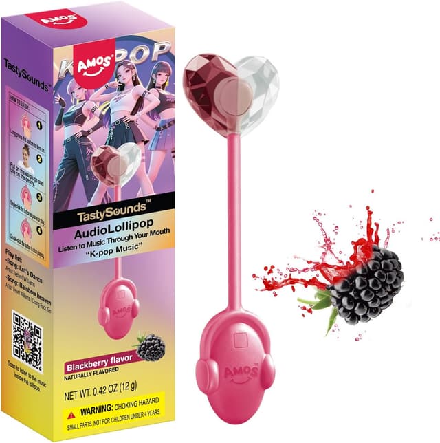 Imagen de Amos Música Piruleta Zarzamora Fresa 1 unidad en OfertitasTOP