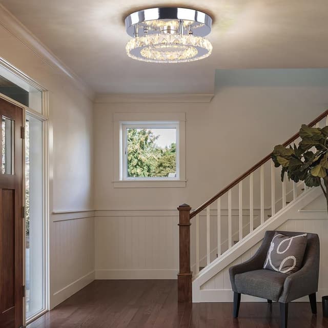 Thumbnail 5 de diisunbihuo Modern Mini Crystal LED Ceiling Light 25 cm