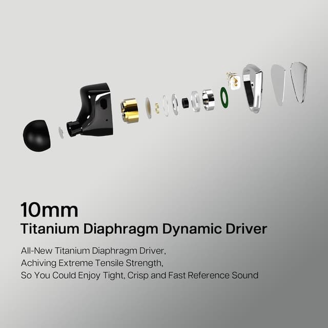 Detalle de Tripowin x 0DiBi Vivace: monitor in-ear HiFi con driver dinamico da 10 mm e cavo staccabile 2 pin