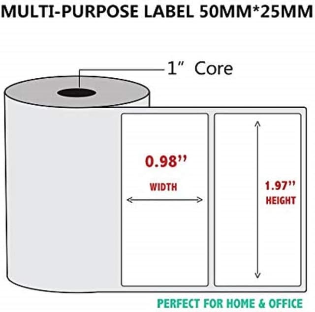Thumbnail 1 de 5 rotoli carta termica etichette 50x25mm