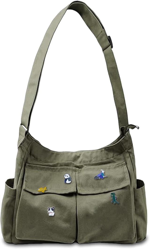 Detalle de Aucuu Borsa donna tracolla Tote/Shopper con scomparti per scuola, lavoro e viaggi