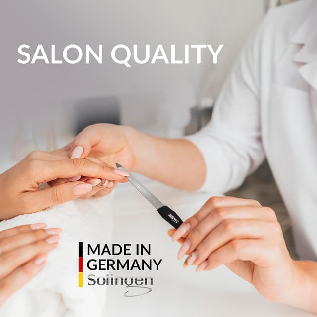 Detalle de marQus Saphir-Nagelfeilen Set (SIX-Päck) mit grober und feiner Seite & Polierer aus Solingen