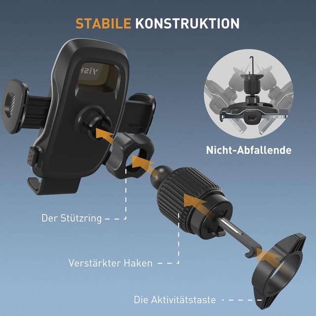 Thumbnail 2 de YISH Soporte Movil Coche 360°