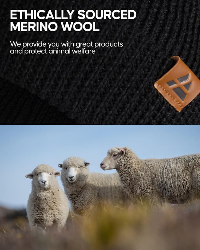 Thumbnail 4 de DANISH ENDURANCE Merino Beanie 55-61 cm