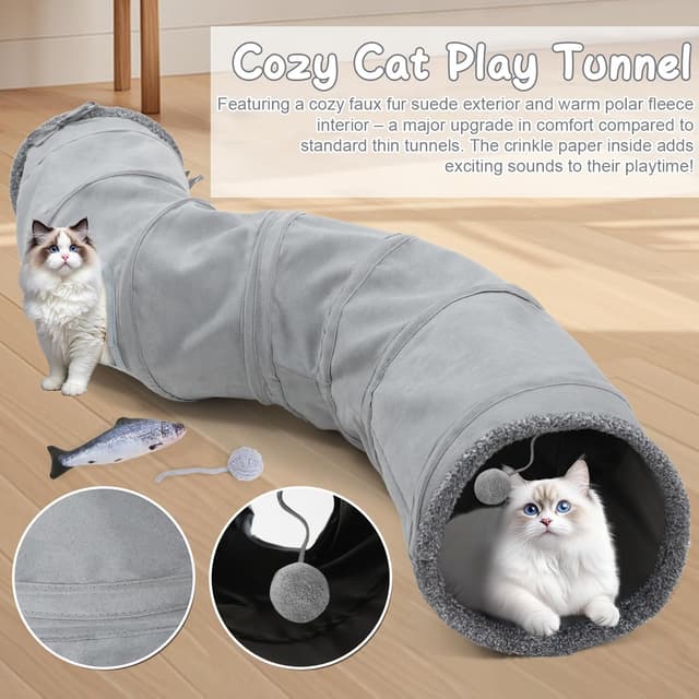 Thumbnail 4 de YGJT Cat Tunnel for Indoor Cats 🐱👓?