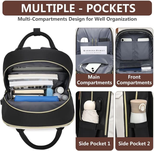 Detalle de 15.6 inch Laptop Backpack for Women