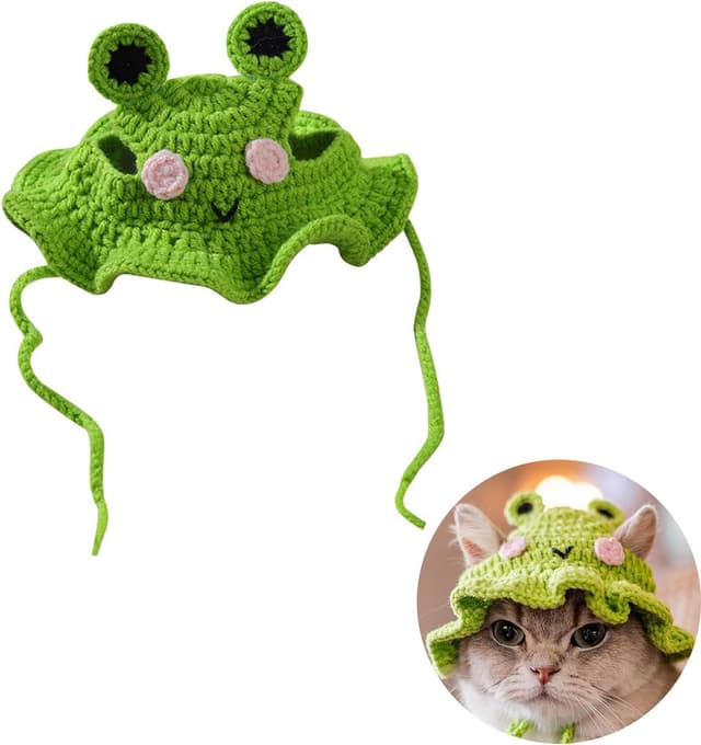 Imagen de Ling & Bai Frog Hat for Pets en OfertitasTOP