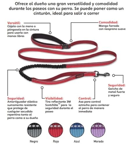 Thumbnail 4 de HALTI Correa Activa talla L, manos libres, reflectante 🐕