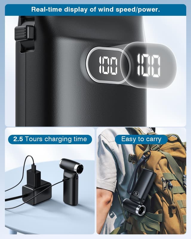 Thumbnail 6 de GANDASHI Druckluft Air Duster 60 MPH