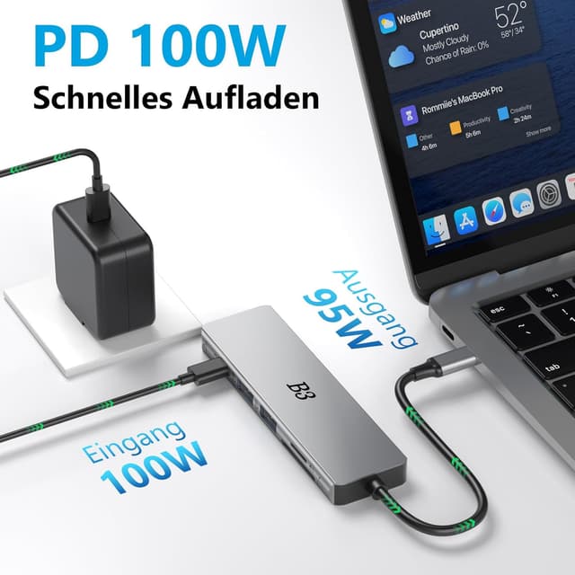 Thumbnail 4 de USB C Hub 6-in-1 Multiport-Adapter