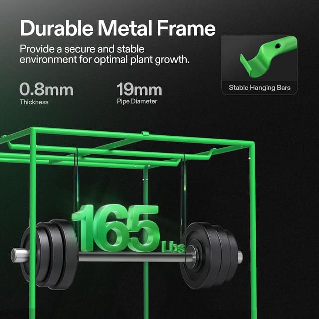 Thumbnail 4 de VIVOSUN Tenda da Coltivazione 150x150x200 cm