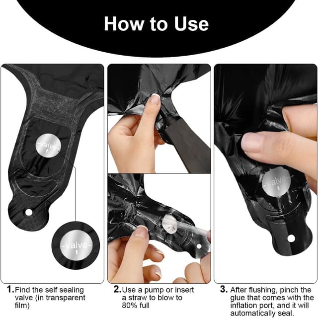 Thumbnail 3 de AOOSU Globo Número 0 negro 101 cm