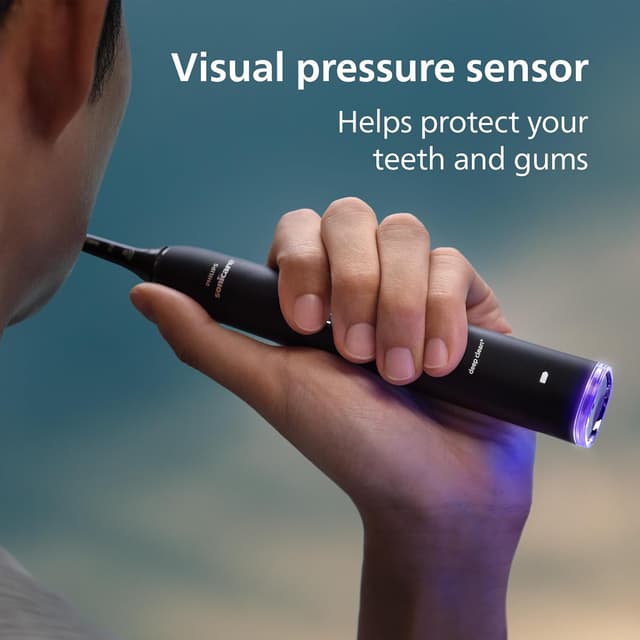 Detalle 2 de Philips Sonicare DiamondClean Smart 9400 (HX9918/89) electric toothbrush with app and pressure sensor