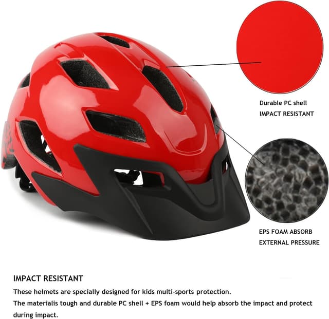 Thumbnail 2 de Exclusky Kids Bike Helmet Adjustable Size 5–8
