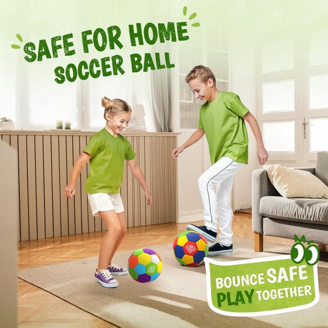 Detalle de Jofuni indoor soft football size 4, 2 pack