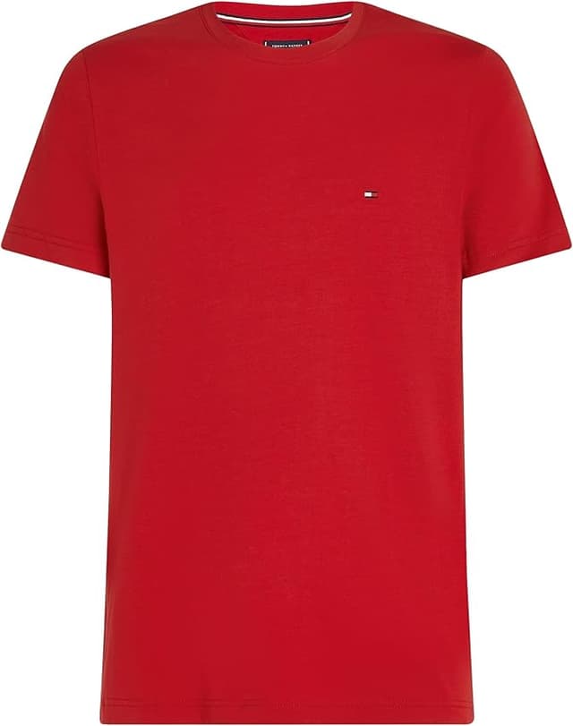 Detalle de Tommy Hilfiger Camiseta Slim Fit M roja