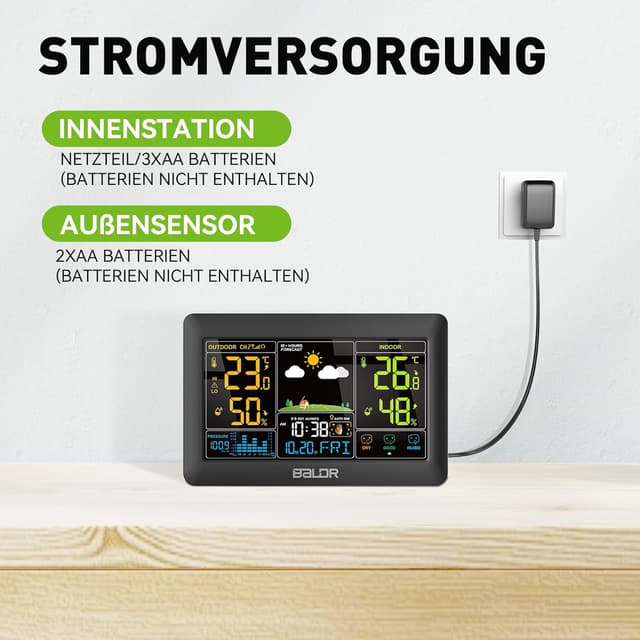 Thumbnail 4 de Konsen Wetterstation 7,4 Zoll 📡