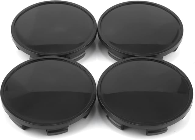 Detalle de RhinoTuning 4x 65 mm Wheel Centre Caps (Black) for Select 17–18in Ford Mustangs & F150
