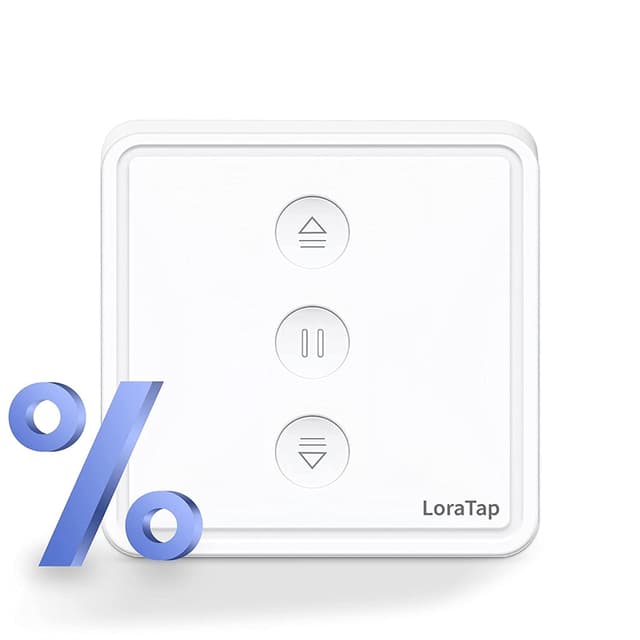 Detalle de LoraTap Smart WiFi Rolladenschalter 80x80 mm
