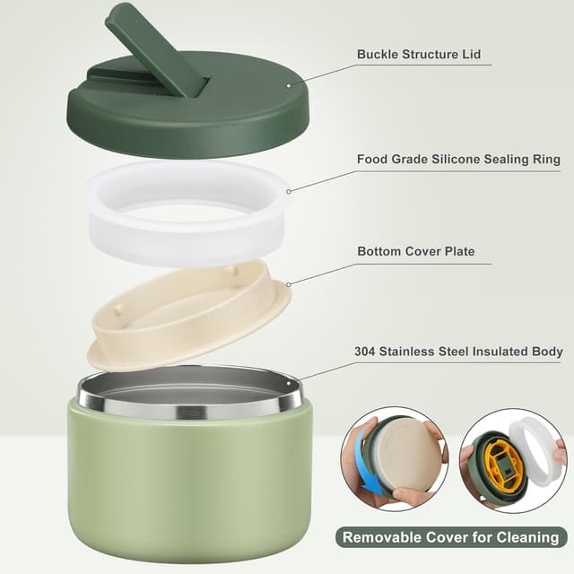 Thumbnail 2 de It life Thermobehälter 350 ml Edelstahl Grün