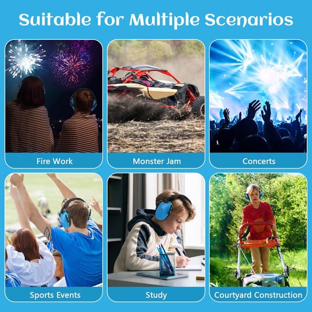 Detalle 1 de Floriogra Kinder-Gehörschutz 2er Pack 26 dB