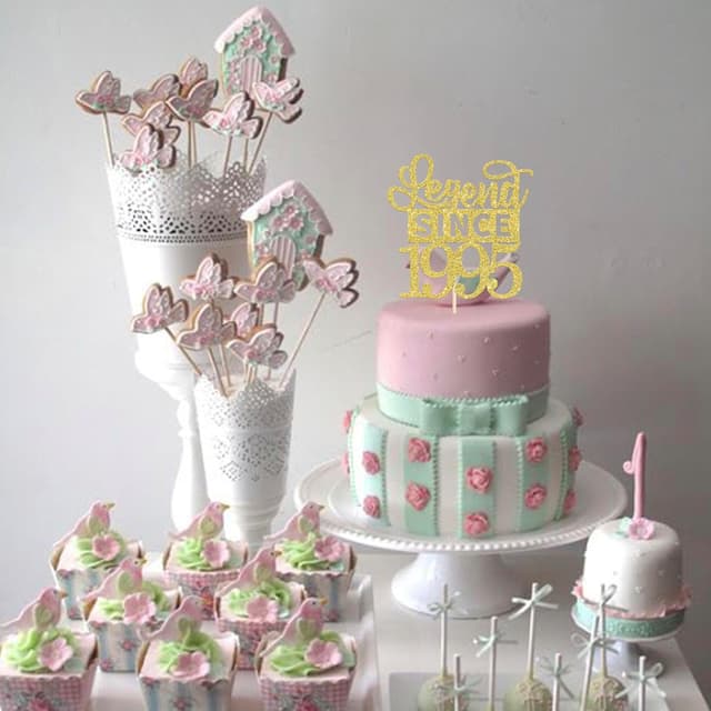 Thumbnail 6 de SYKYCTCY 31th Tortendeko mit Glitter Schrift