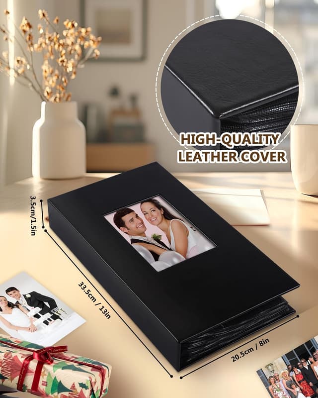 Detalle de Leather photo album 300 pockets 6x4