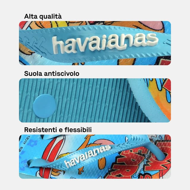 Detalle de Havaianas Hav. Kids Top Warner infradito bambini e ragazzi con personaggi Warner Bros