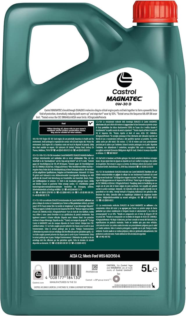 Thumbnail 3 de Castrol MAGNATEC Motoröl 0W-30 5 L 🛢