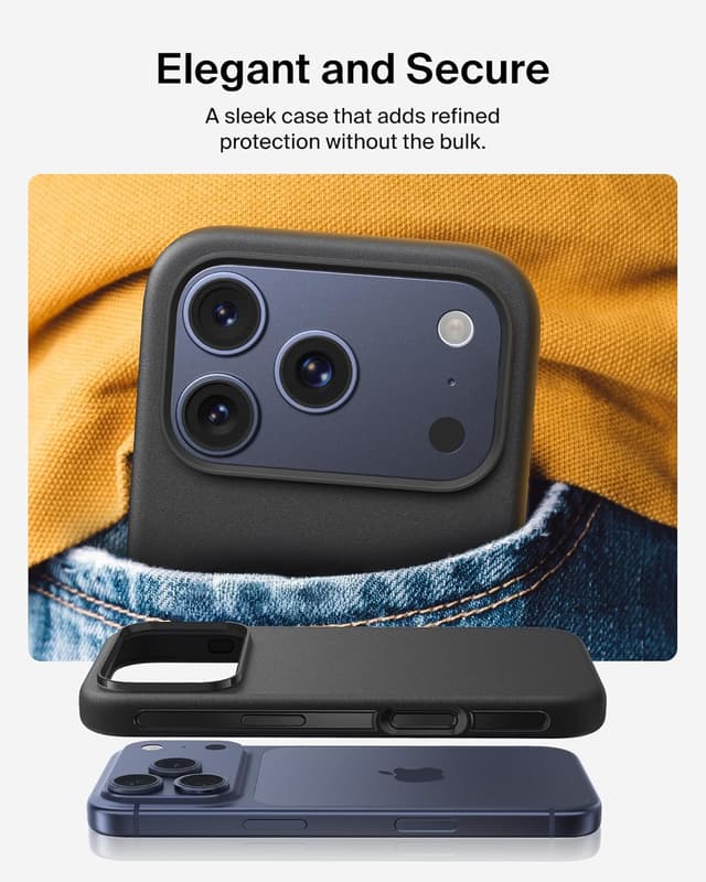 Thumbnail 6 de Belkin SheerForce Protect MagSafe-Compatible iPhone 17 Pro Max Case (Black) – Slim, Transparent & Shockproof